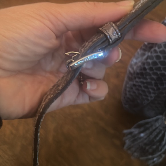 Michael Michael Kors Python Print Leather Satchel/Crossbody and Detachable Strap - Picture 6 of 16